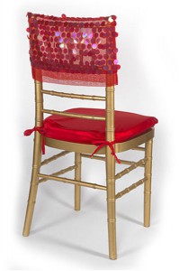 Red Paylette Chair Cap