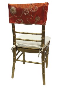 Sunset Floral Tinsel Chair Cap