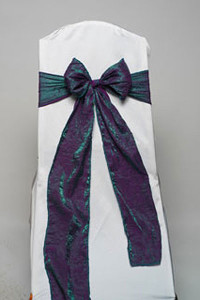 Amethyst Emerald Crushed Shimmer Tie