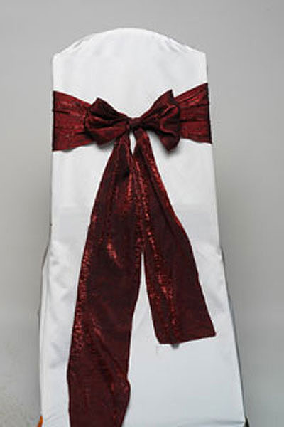 Garnet Crushed Shimmer Tie