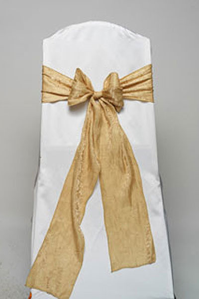 Gold Crushed Shimmer Tie