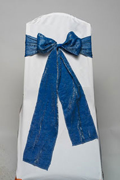Slate Blue Crushed Shimmer Tie