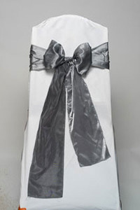 Pewter Iridescent Satin Tie