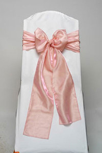 Pink Iridescent Taffeta Tie