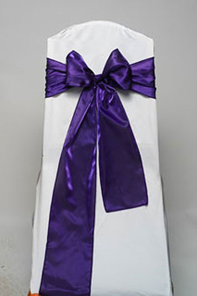 Purple Iridescent Satin Tie