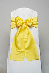 Bright Yellow Lamour Tie