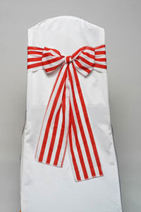 Red & White Stripe Tie