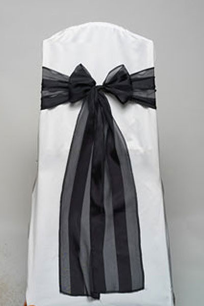 Black Regal Stripe Tie