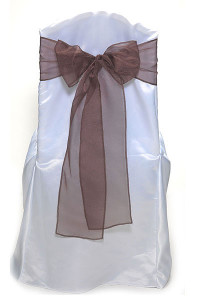 Chocolate Organdy Tie