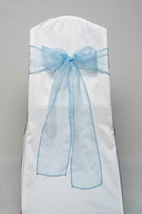Light Blue Organdy Tie