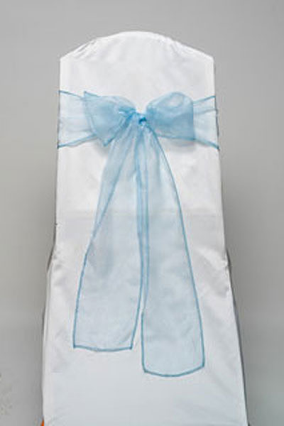 Light Blue Organdy Tie