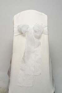 White Organdy Tie
