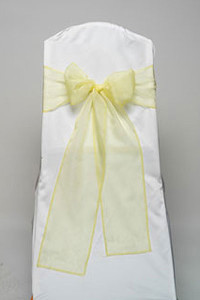 Yellow Organdy Tie