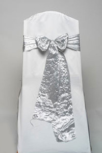Silver Tissue Tie
