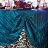 Teal Crinkle Taffeta