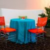 Orange Lamour Chair Pad Cover