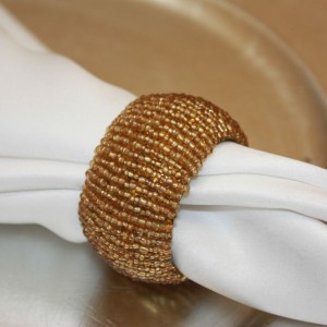 Gold Beaded Barrel