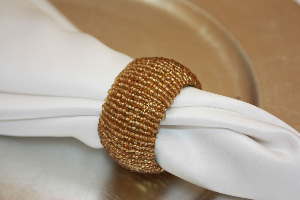 Gold Beaded Barrel