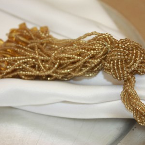 Gold Beaded Tassel