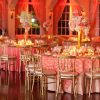 Coral Ribbon Swirl Taffeta