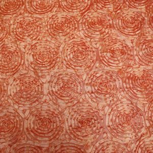 Coral Ribbon Swirl Taffeta