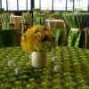 Lime Ribbon Swirl Taffeta