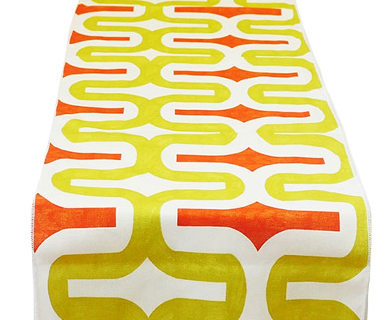 Avocado Mandarin Deco Table Runner