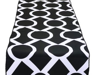 Black White Metro Table Runner