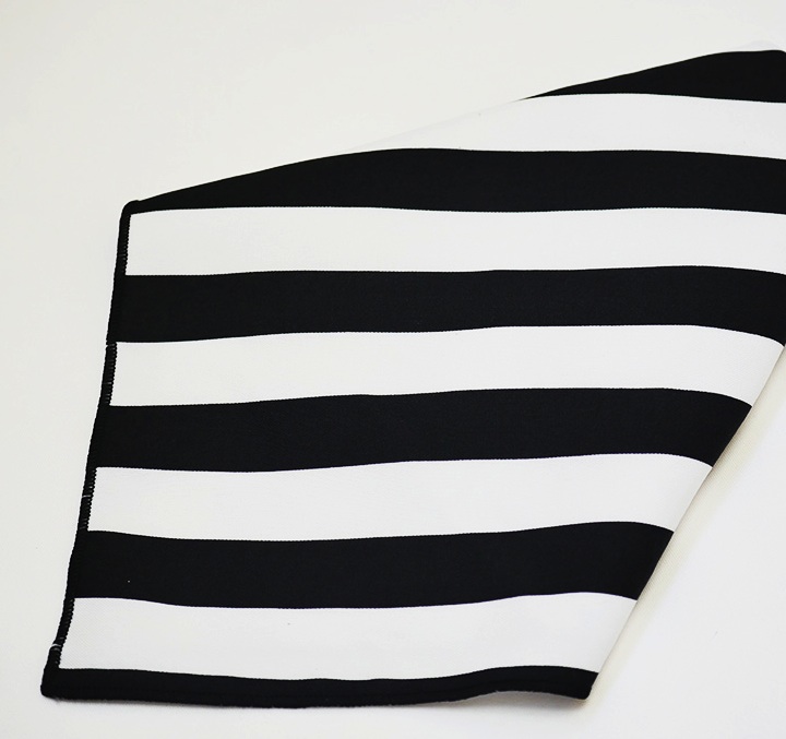 Black and White Stripe Napkin