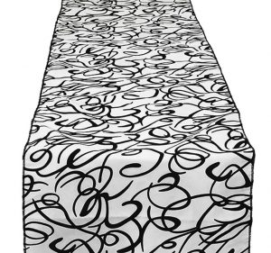 Flocks & Squiggles Table Runner