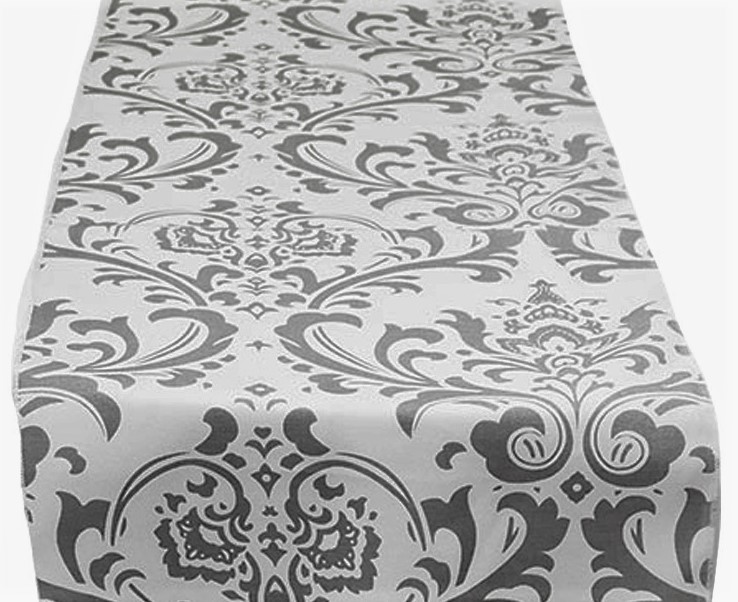 Grey Tuscany Table Runner