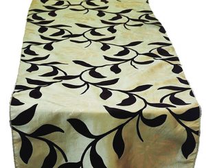 Lagoon Garden Flock Table Runner