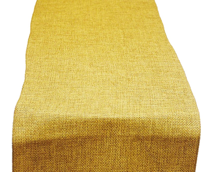 Maize Poly Burlap Table Runner