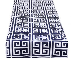 Navy Mykonos Table Runner