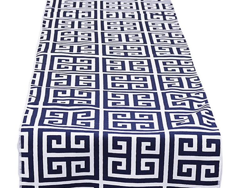 Navy Mykonos Table Runner