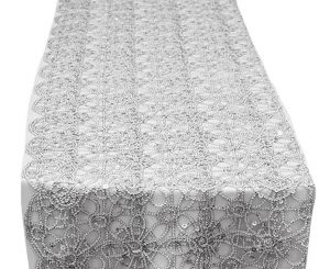 Silver Artistic Braided Table Runner