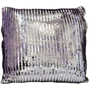 Silver Piano Sequin Pillow