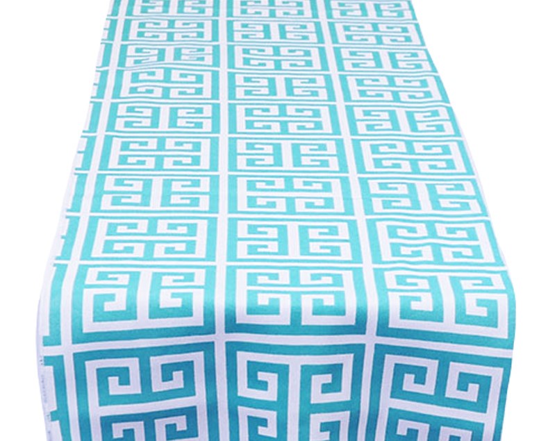 Turquoise Mykonos Table Runner