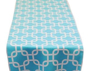 Turquoise Links Table Runner