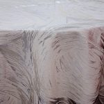 Silver Brushstroke Metallic - 132" Round