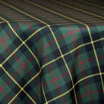 Green Tartan Plaid - 132" Round