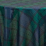Blue Green Plaid - 132" Round