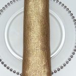 Golden Crackle Metallic Napkin - Napkins